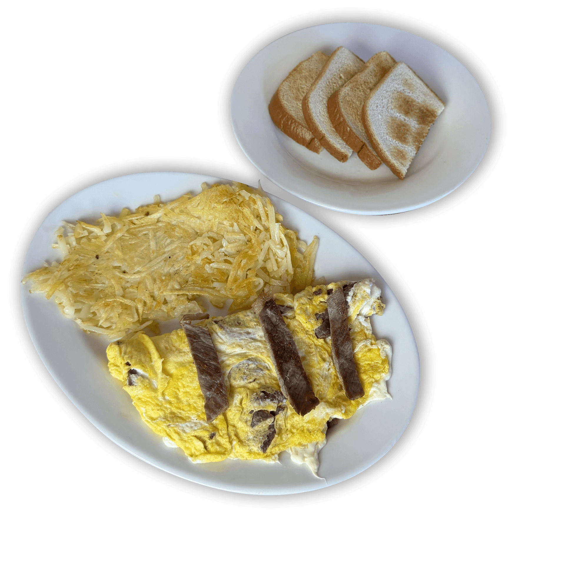Omelette de Tasajo con Quesillo