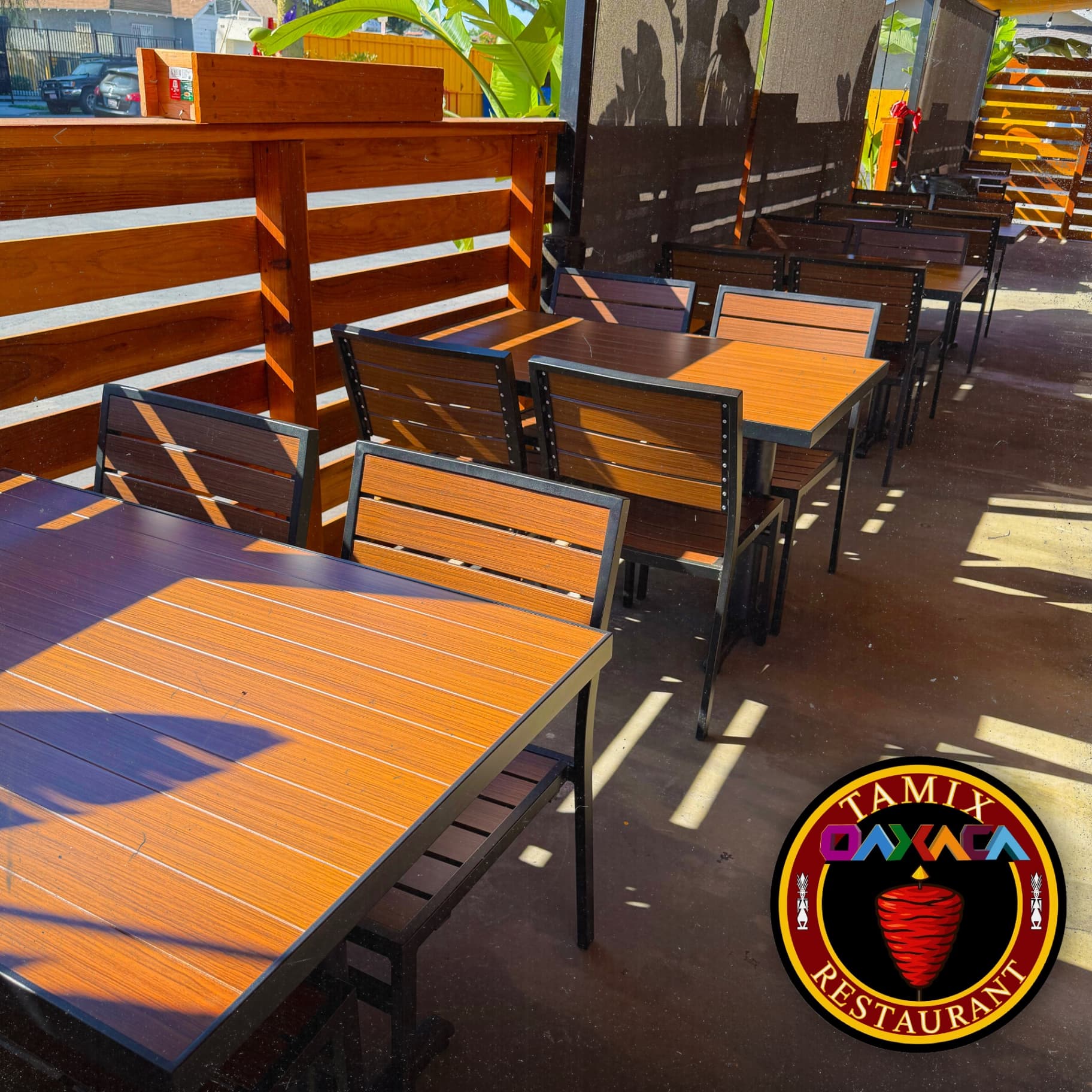 Outdoor Wooden Bench Seating